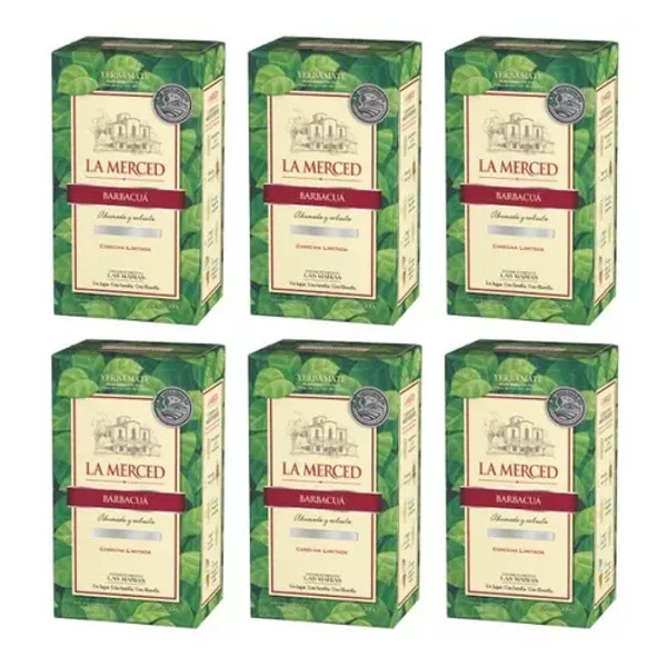 La Merced Yerba Mate  Barbacuá, 3 kg / 6.61 lb (caja con 6 unidades)