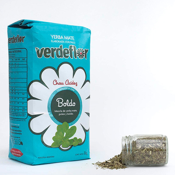 VerdeFlor Yerba Mate con Boldo, 500 g / 1.1 lb