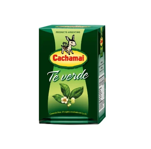 Cachamai Té Verde, 40 g / 1.41 oz (20 saquitos)