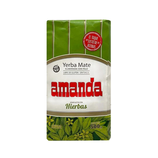 Amanda Yerba Mate con Hierbas, 500 g / 1.1 lb