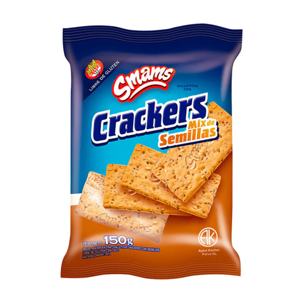 Smams Crackers Mix de Semilla, 150 g / 5.29 oz
