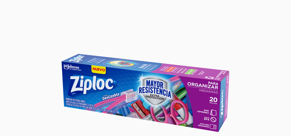 Ziploc Bolsas para Organizar Medianas (20 bolsas)