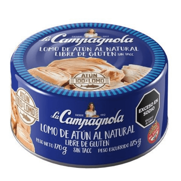 La Campagnola Atún al Natural, 170 g / 5.99 oz ea (pack  de 3 unidades)