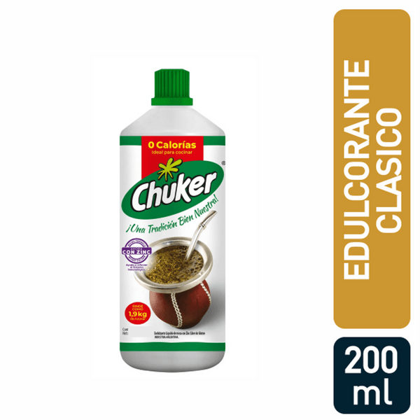 Chuker Edulcorante líquido, 200 ml / 6.76 fl oz