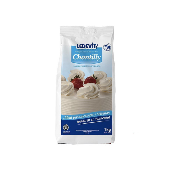 Ledevit Polvo para Preparar Crema Chantilly, 1 kg / 2.2 lb