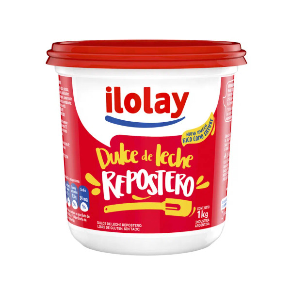 Ilolay Dulce de Leche Repostero, 1 kg / 2.2 lb