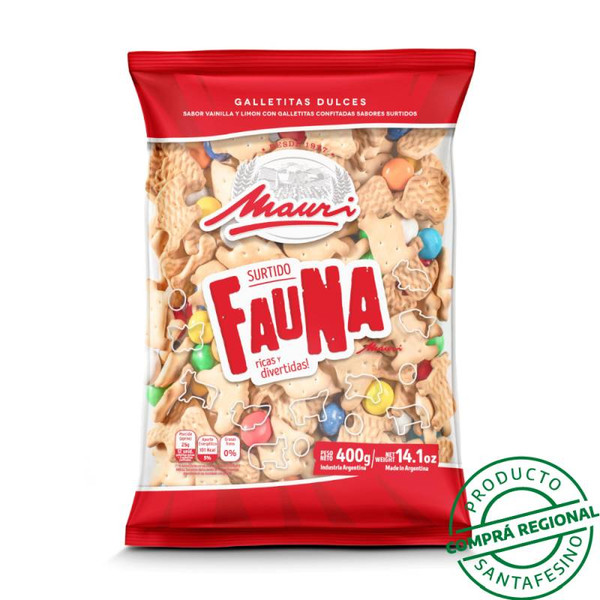 Mauri Surtido Fauna Galletitas Dulces, 400 g / 14.10