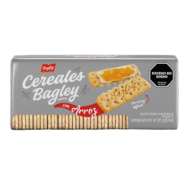 Bagley Galletitas con Arroz, 181 g / 6.38 oz