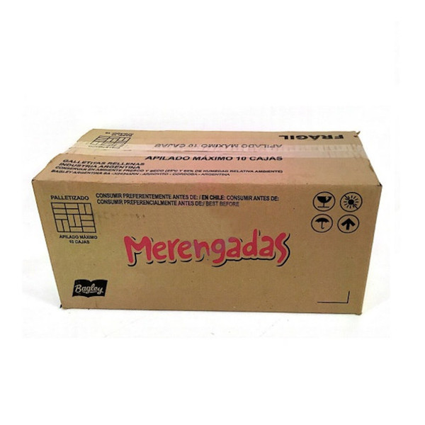 Merengadas Galletitas Dulces Rellenas con Sabor Frutilla, 88 g / 3.10 oz ea (caja con 36 unidades)