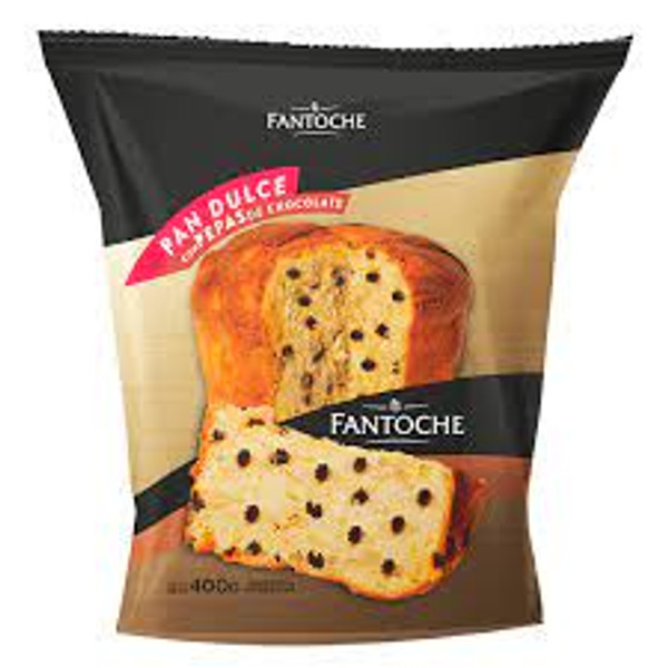 Fantoche Pan Dulce con Chips de Chocolate, 400 g / 14.10 oz