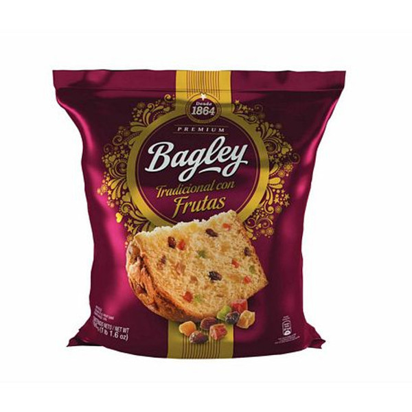 Bagley Premium Pan Dulce Tradicional con Frutas, 400 g / 14 oz
