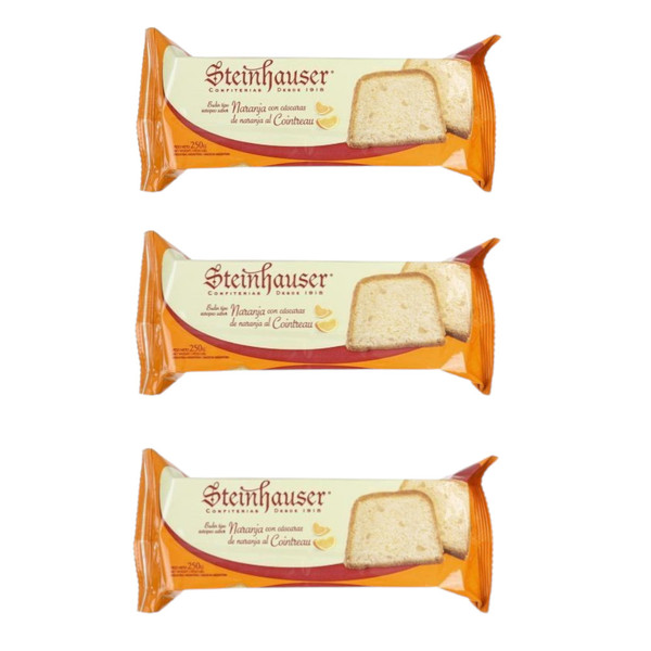 Steinhauser Budín de Naranja, 250 g / 8.81 oz ea (pack de 3 unidades)