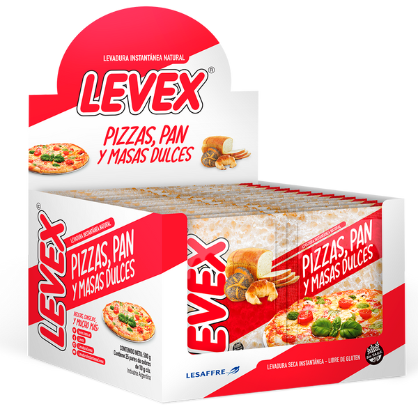 Levex Levadura Instantánea, 20 g / 0.70 oz ea (caja con 25 unidades)