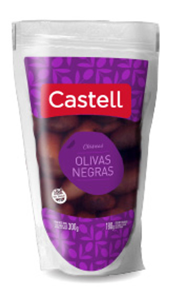 Castell Aceitunas negras con Carozo, 170 g / 5.99 oz