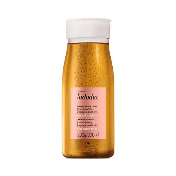 Natura Tododía Jabón Líquido de Nuez Pecán y Cacao, 300 ml / 10.14 fl oz