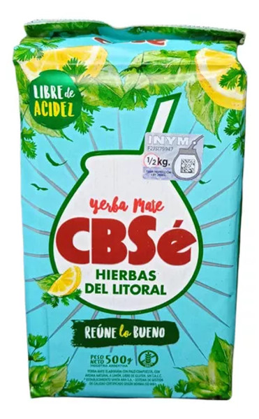 CBSé Yerba Mate Hierbas del Litoral, 500 g / 1.1 lb