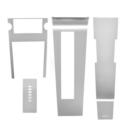 Center Console Overlay Set Brushed Aluminum Automatic [FM-BC008S]