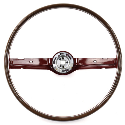 Steering Wheel 2-Spoke Deluxe Woodgrain Red [FM-ES008FR]