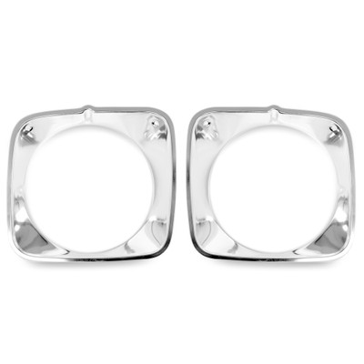 Headlight Door Polished Aluminum Pair [FM-BH008F]