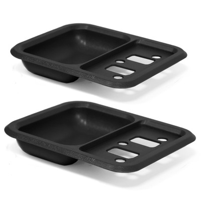 Inside Door Handle Cup Black Pair [FP-BD039A]