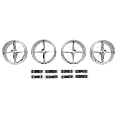 Air Conditioner Fan Register 4 Piece Set With 8 Clips For Underdash Hang-On Unit [FM-ACB02A]