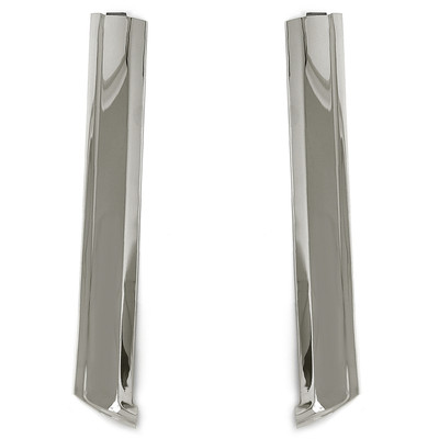 Windshield Molding Pillar Pair Polished Stainless Steel For Convertible [FM-BC022]