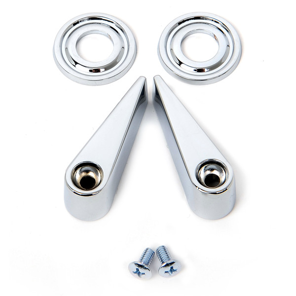 Seat Latch Handle Set With Flat Bezels [FM-BS005]