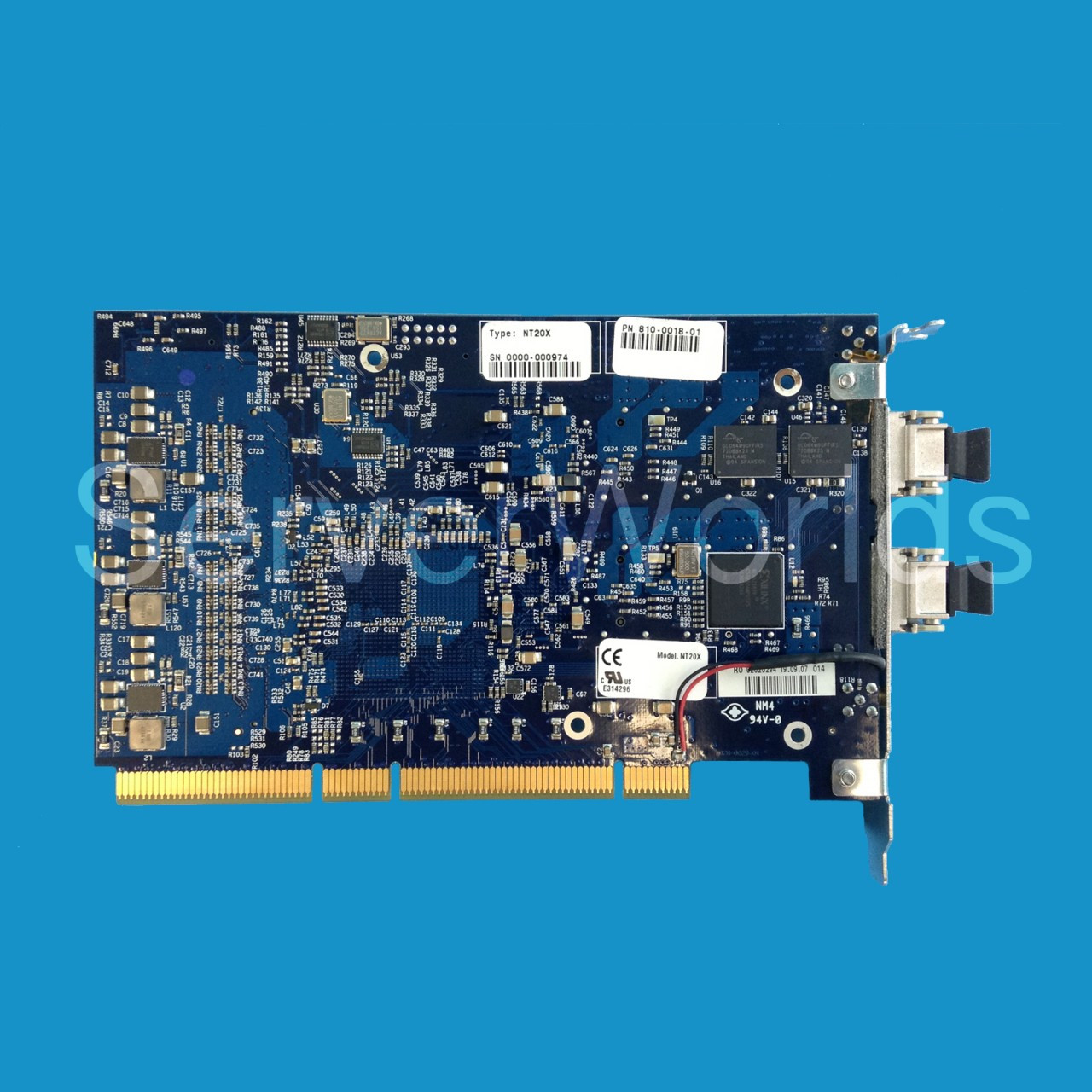 Napatech 2 x 10GB PCI-X w/XFP's HBA NT20X 810-0018-01