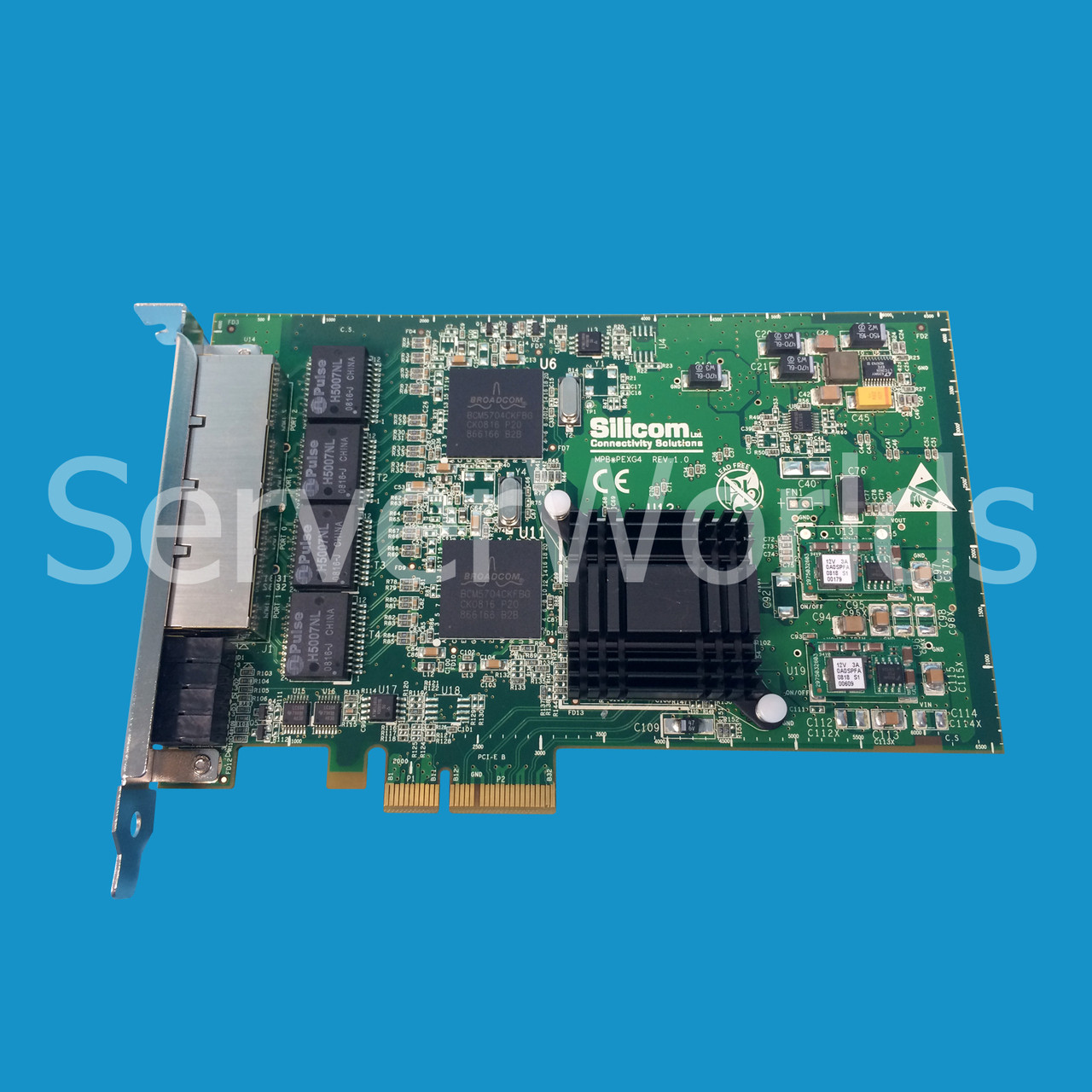 PEXG4-ROHS Silicon Connectivity Solutions PCIe Quad Port Network Card