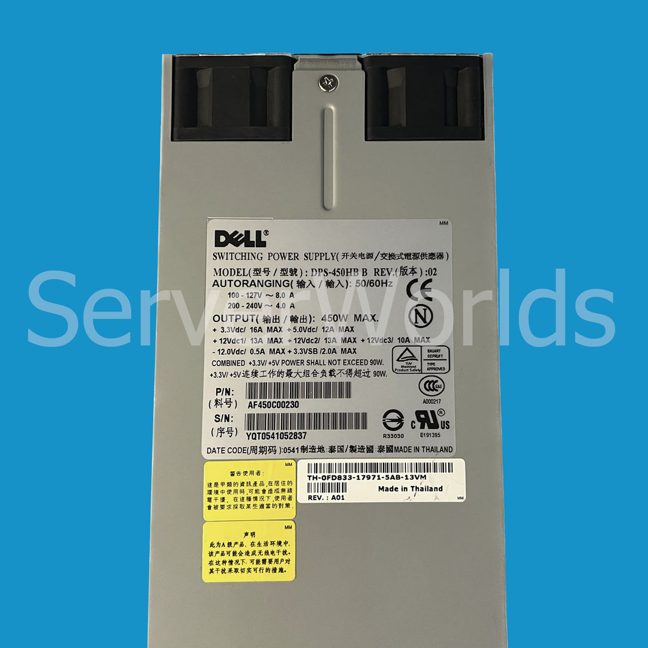 Dell FD833 PowerEdge SC1425 Power Supply AFC450C00230 DPS-450HB B
