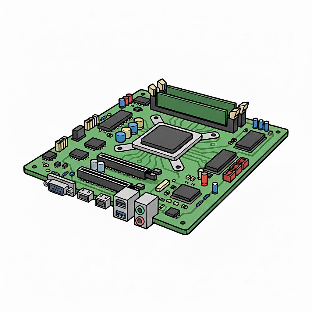 HP System Board 715/33 A2085-69511