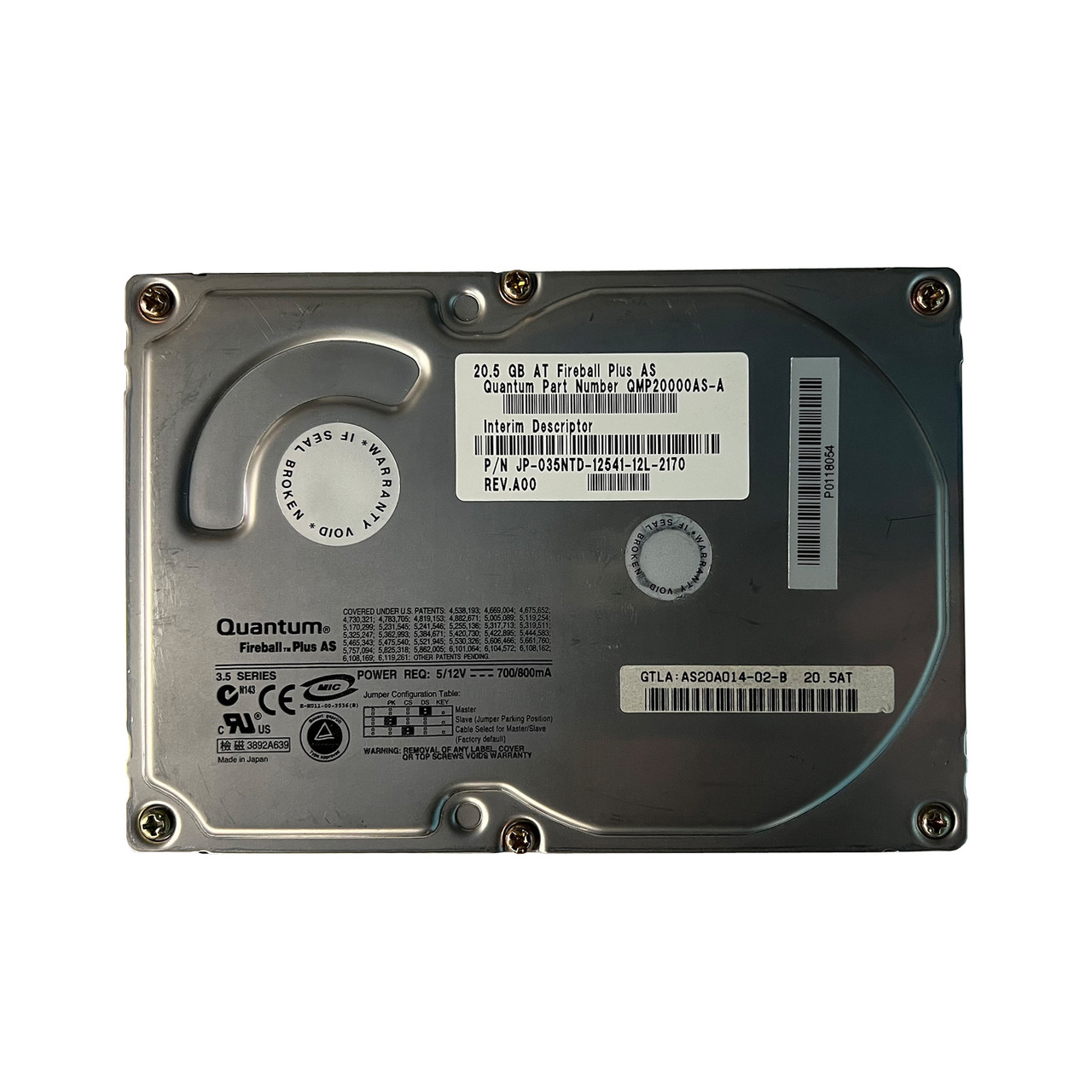 Dell 35NTD 20.5GB IDE 3.5" Drive QMP20000AS-A