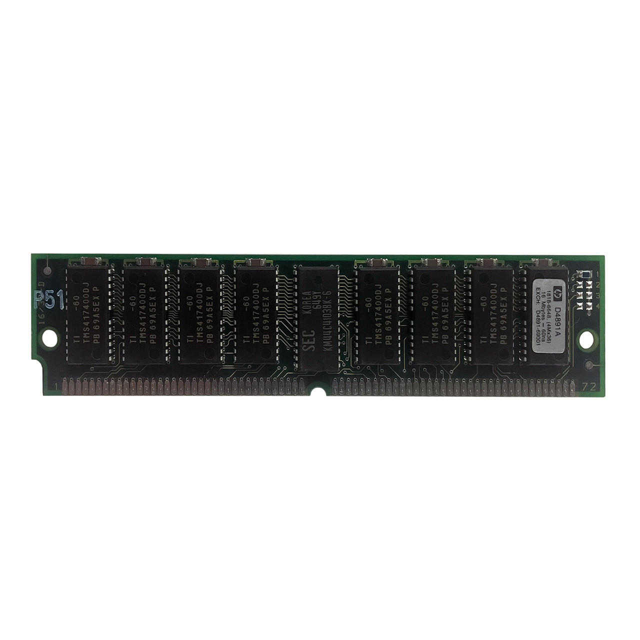 HP D4891A 16MB 60NS Simm