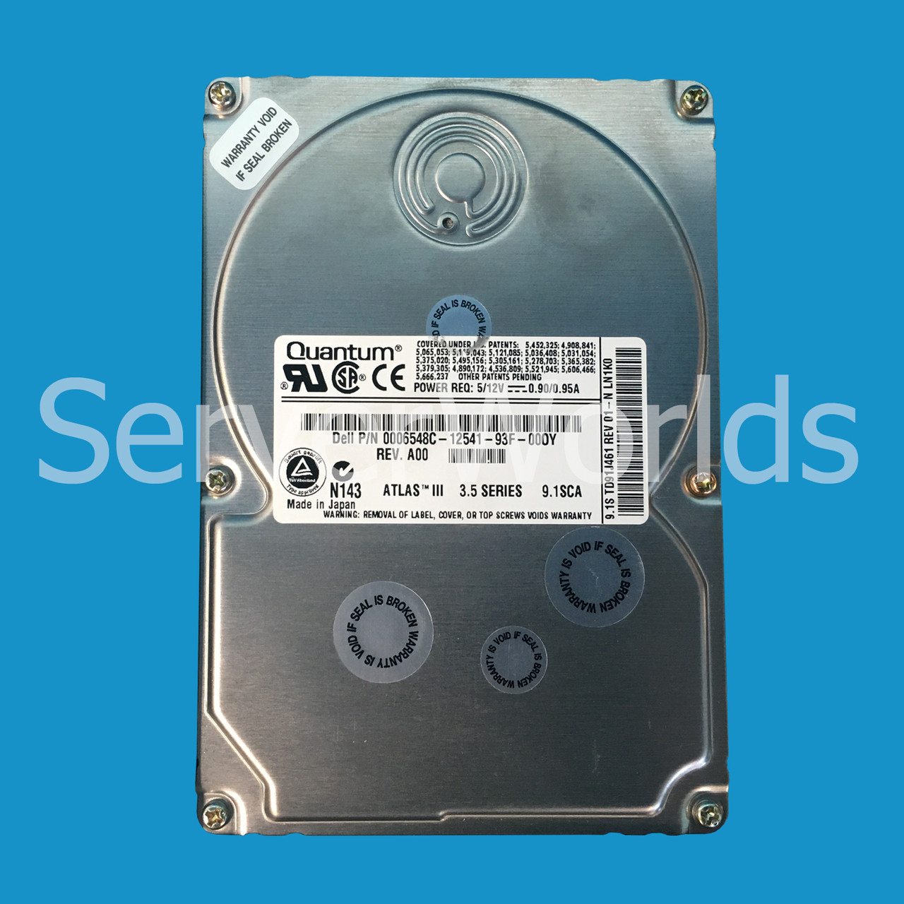 Dell 6548C 9.1GB 7.2K 80Pin Drive TD91J461