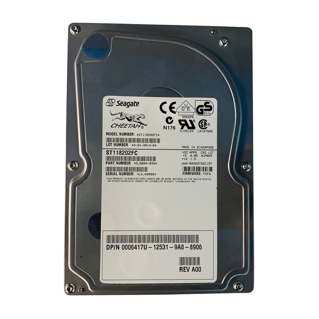 Dell  6417U 18GB FC 10K 1.6" Drive ST118202FC 9J9004-039