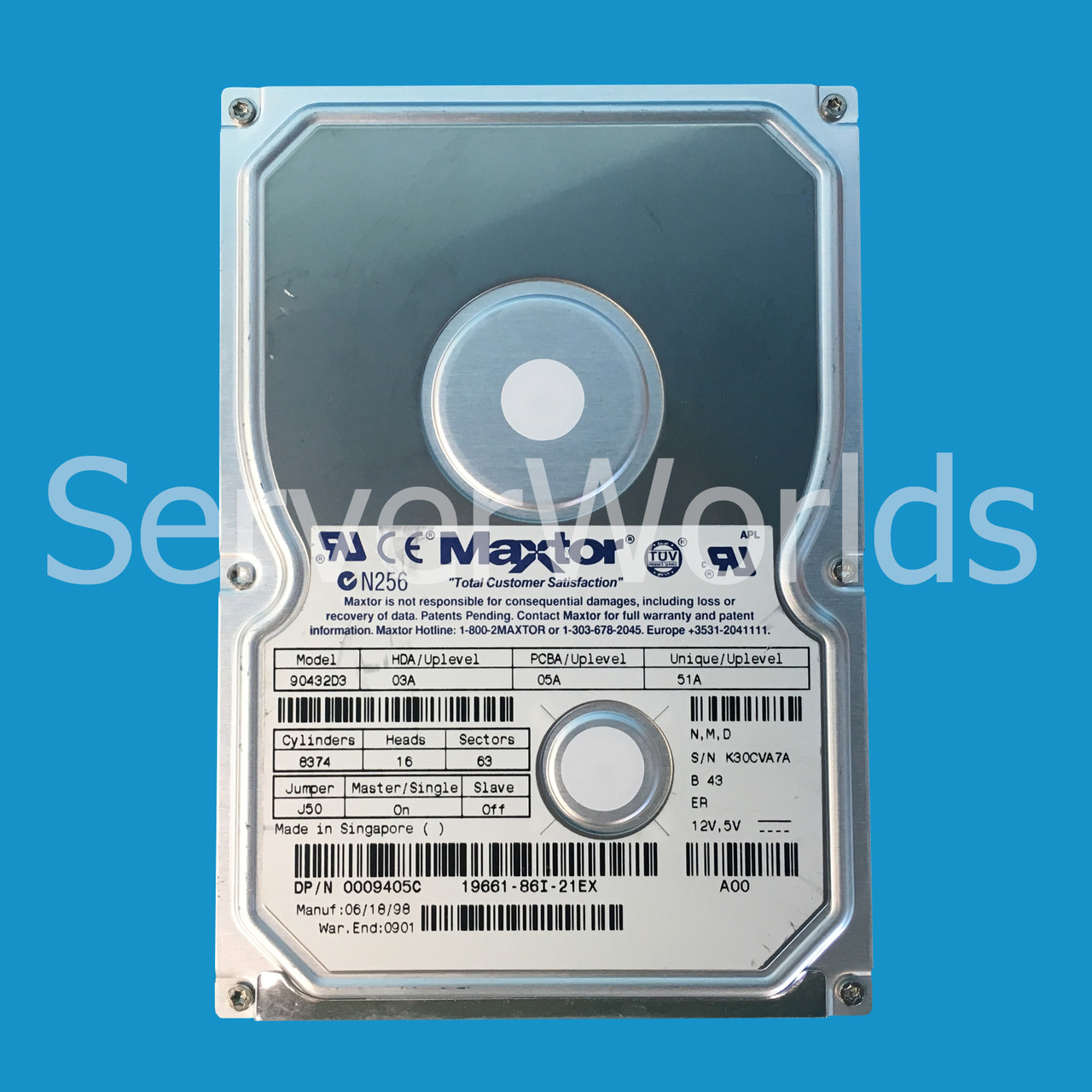 Dell 9405C 4.3GB 5.4K 3.5" IDE Hard Drive 90432D3