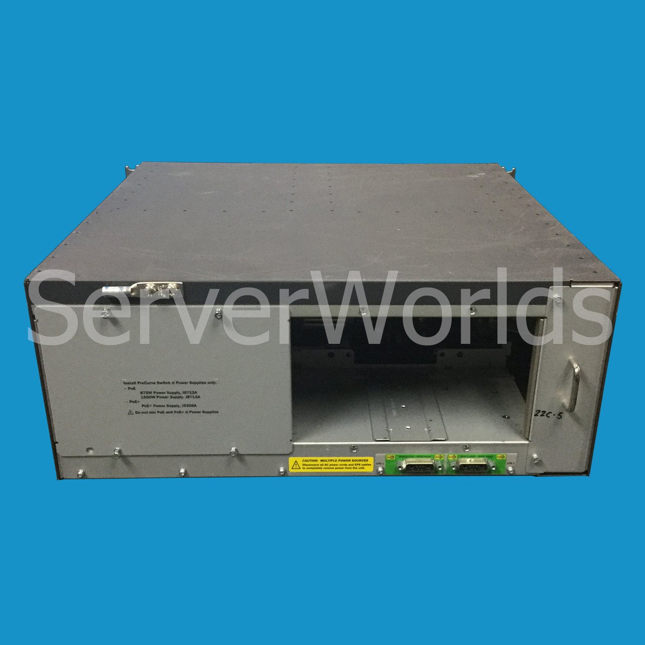 HP J8697A Procurve 5406ZL Edge Switch chassis - Complete with Fillers