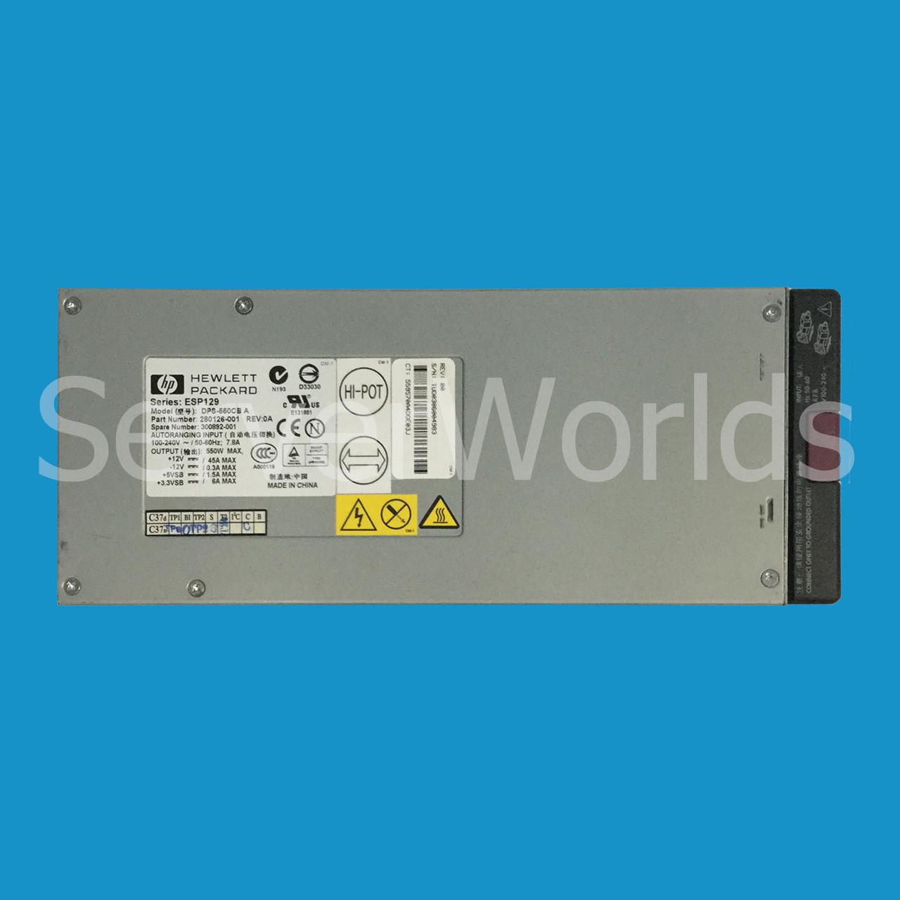 HP 300892-001 DL560 550W Power Supply DPS-550CB 280126-001