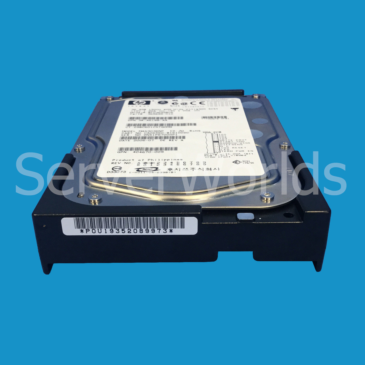 HP 365699-010 36.4GB U320 15K nonpluggable SCSI 404670-009 MAX3036NP