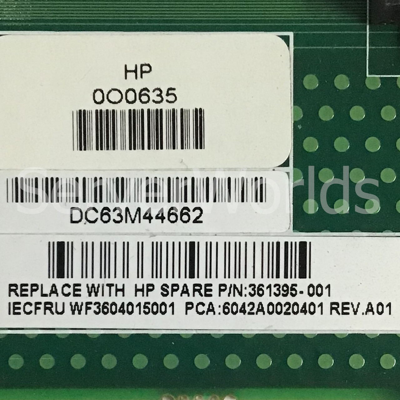 HP 361395-001 CD/FDD Backplane board 