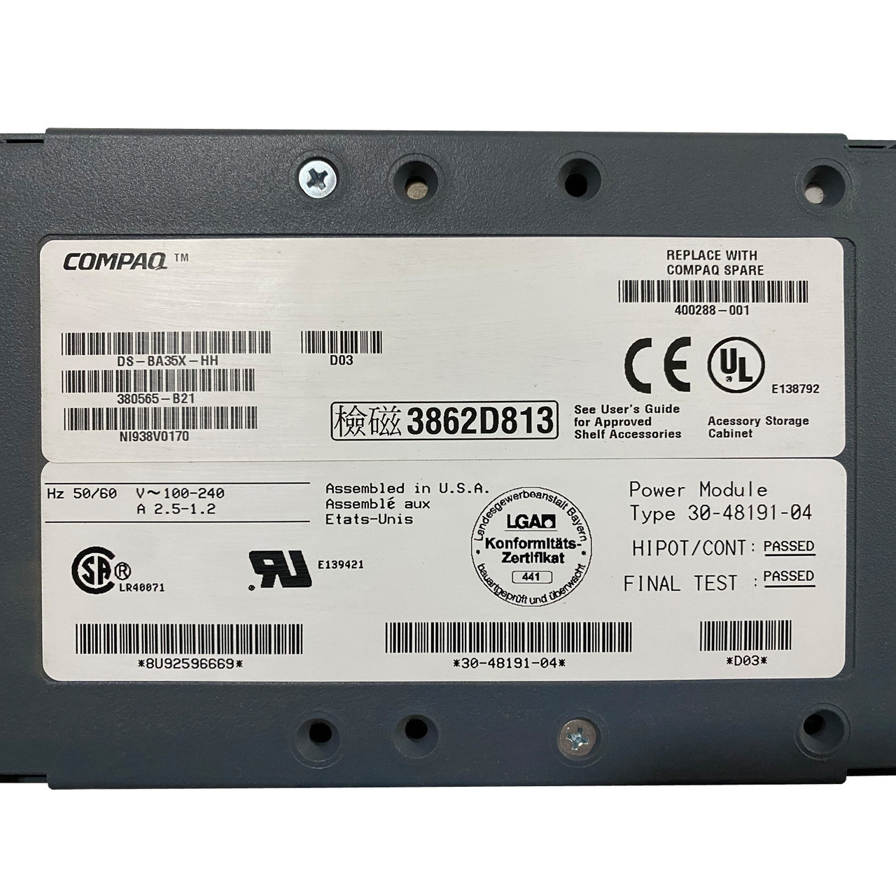HP Digital DS-BA35X-HH 180W Power Supply 380565-B21
