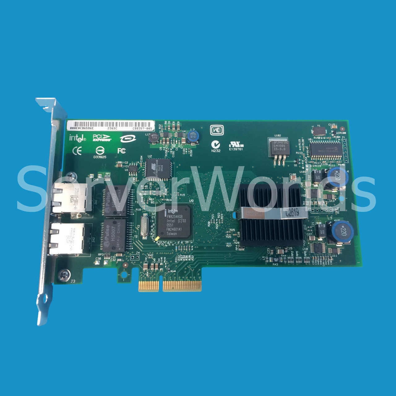 Dell XF111 Intel Pro 1000PT Dual Port Gigabit Network Card