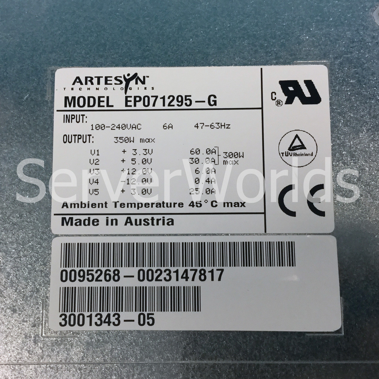 Sun 300-1343 Power Supply (Ultra 60)