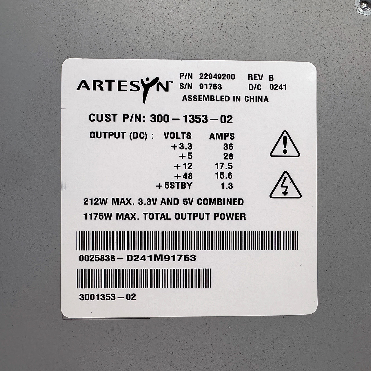 Sun 300-1353 1175W Power Supply 22949200