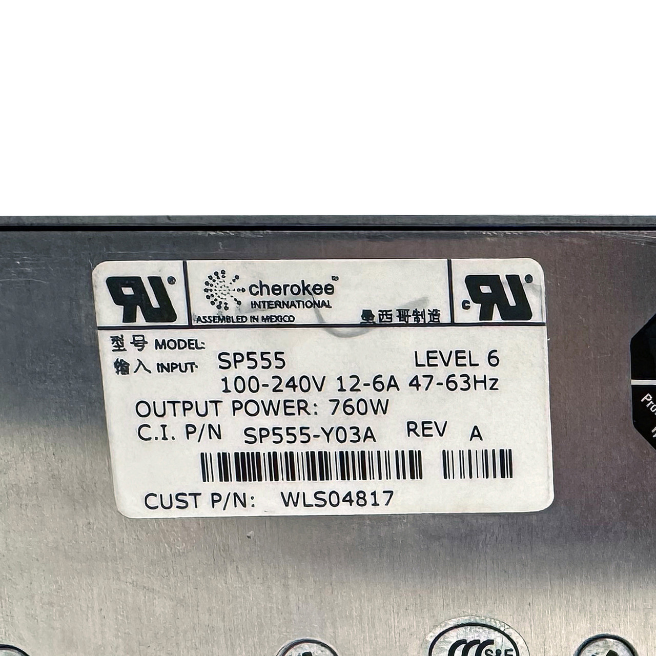 Sun 300-1953 760W Power Supply SP555-Y03A