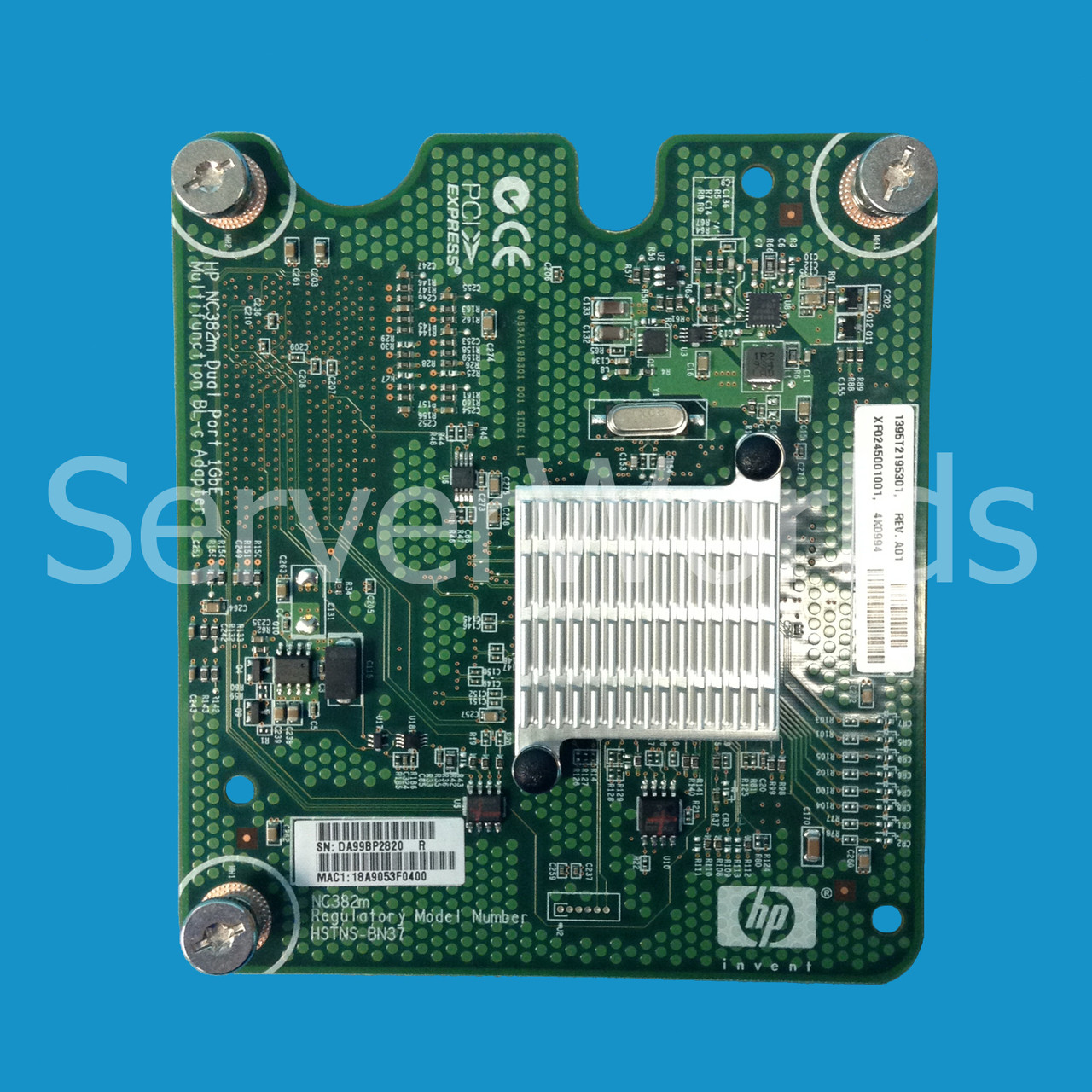 HP 462748-001 NC382M Dual Port Gbe Mezz Card 453244-001, 453246-B21