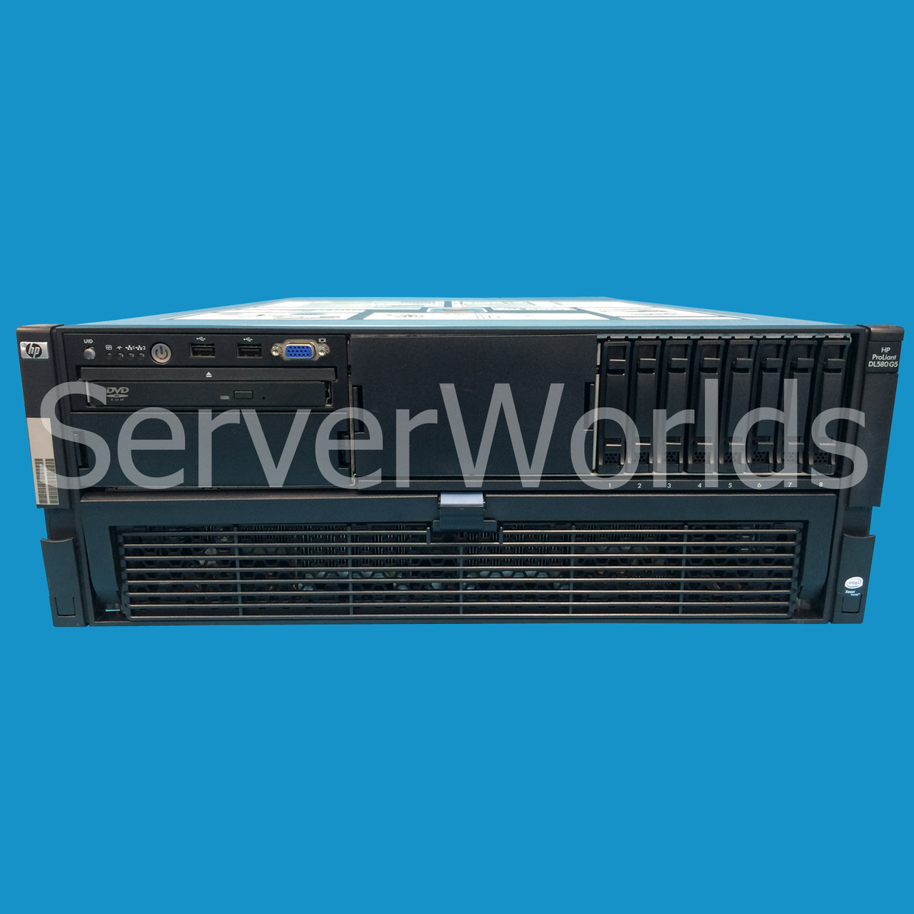 HP DL580 G5, 4 x 6C X7460 2.67Ghz 16GB P400i - Refurbished Server
