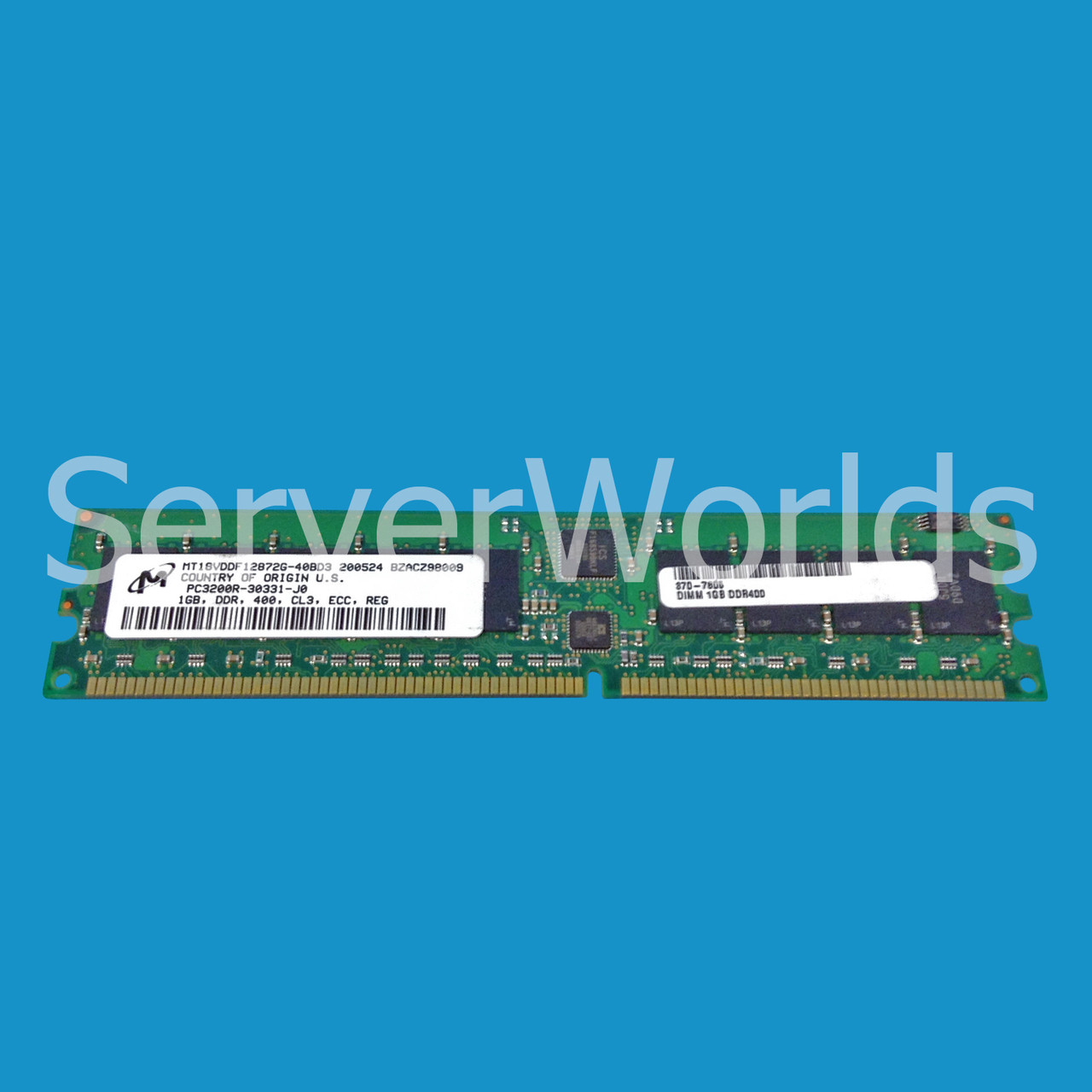 Sun 370-7805 1GB PC3200 DDR400 Memory Module