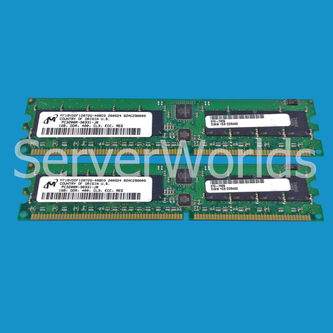Sun X9296A 2GB (2 x 1GB ) DDR400 Memory Kit