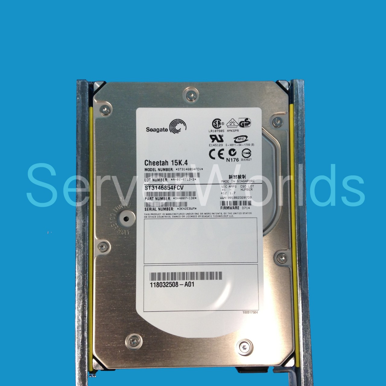 EMC 101-000-010 146GB 2GBPS 15K FC Drive 118032508-A01 ST3146854FCV